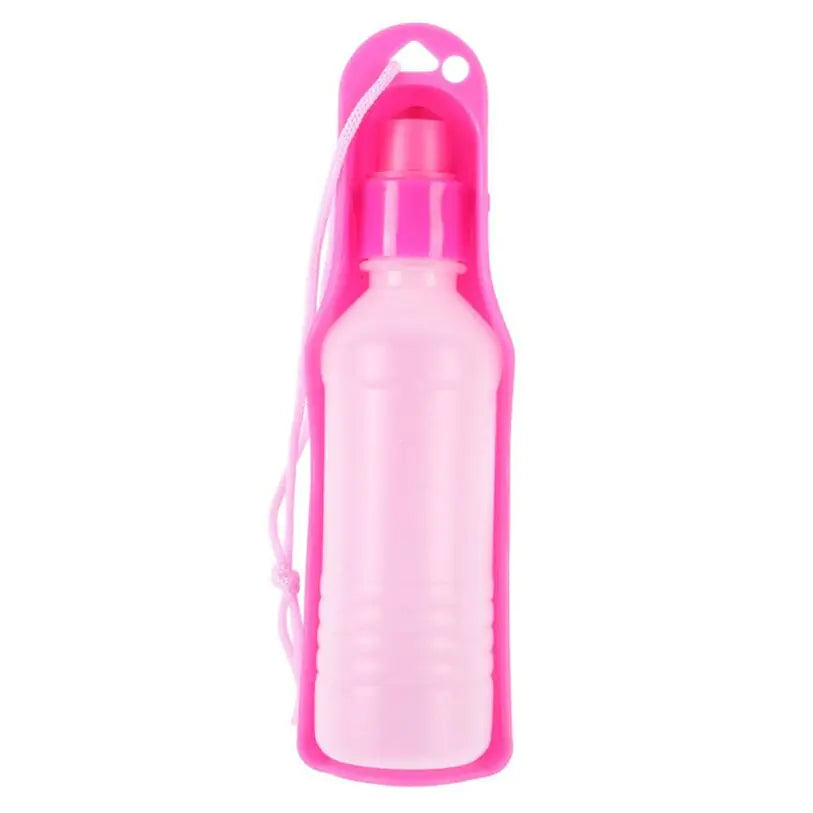 Portable Water Bottle Drinking Bowl