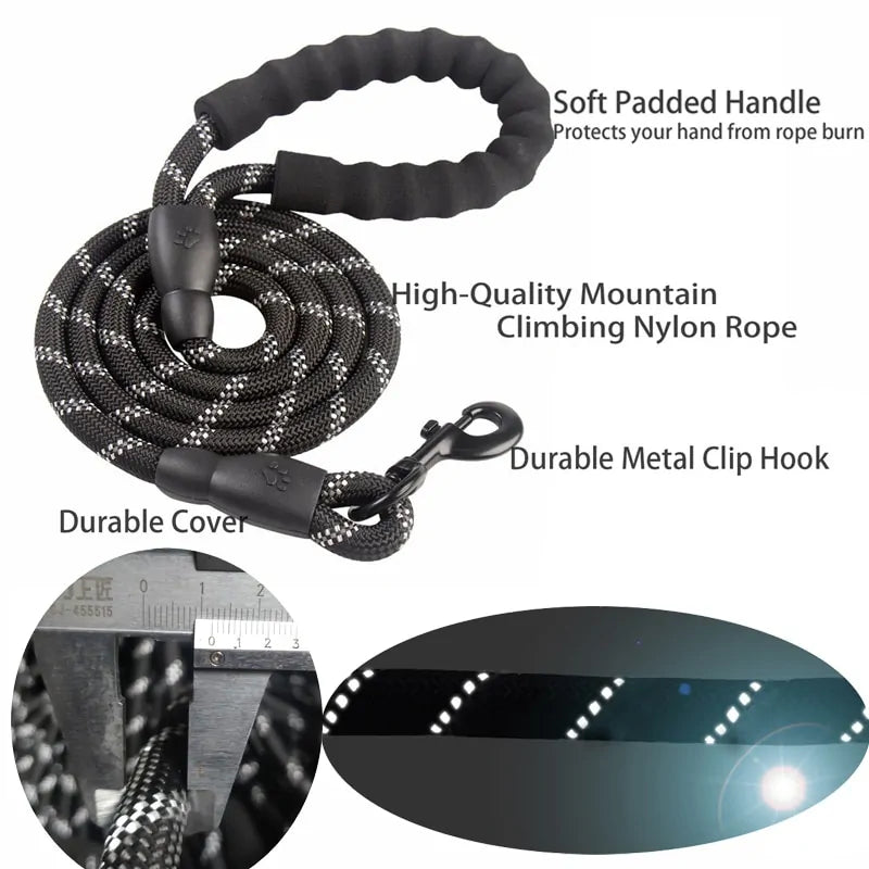 Reflective Nylon Rope Lead