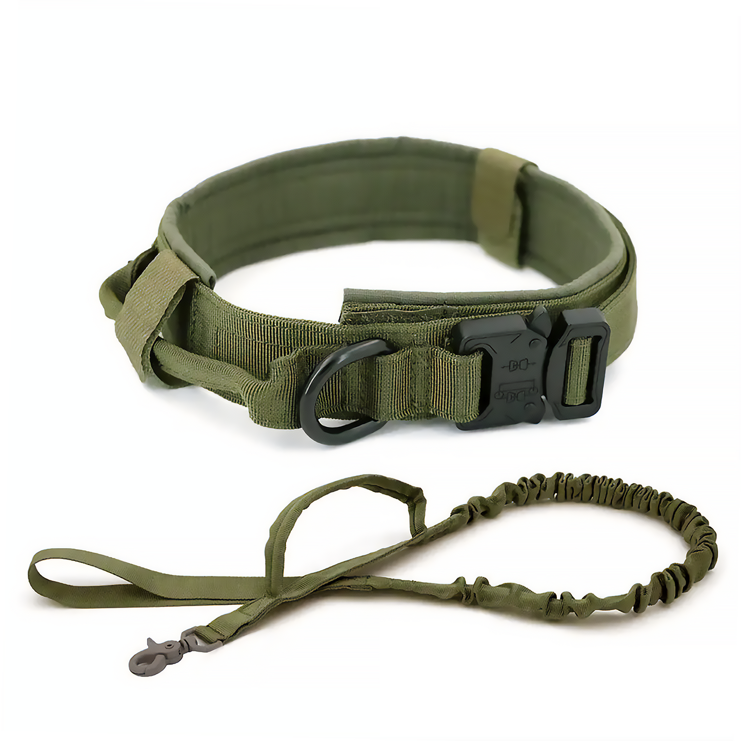 Tactical Dog Collar & Bungee Lead