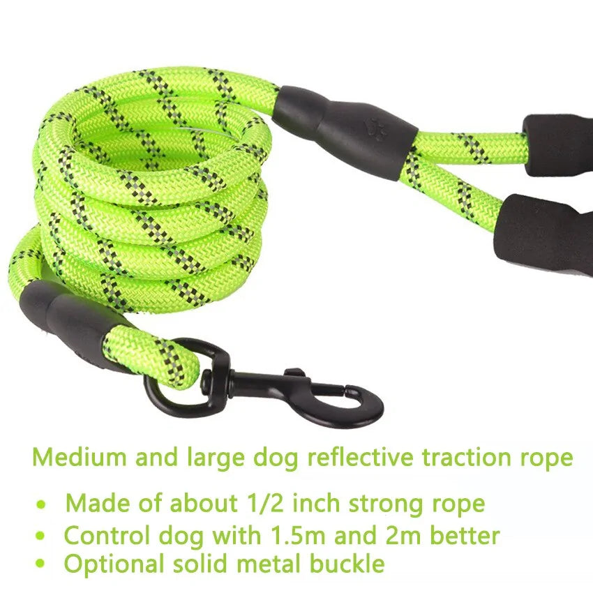 Reflective Nylon Rope Lead